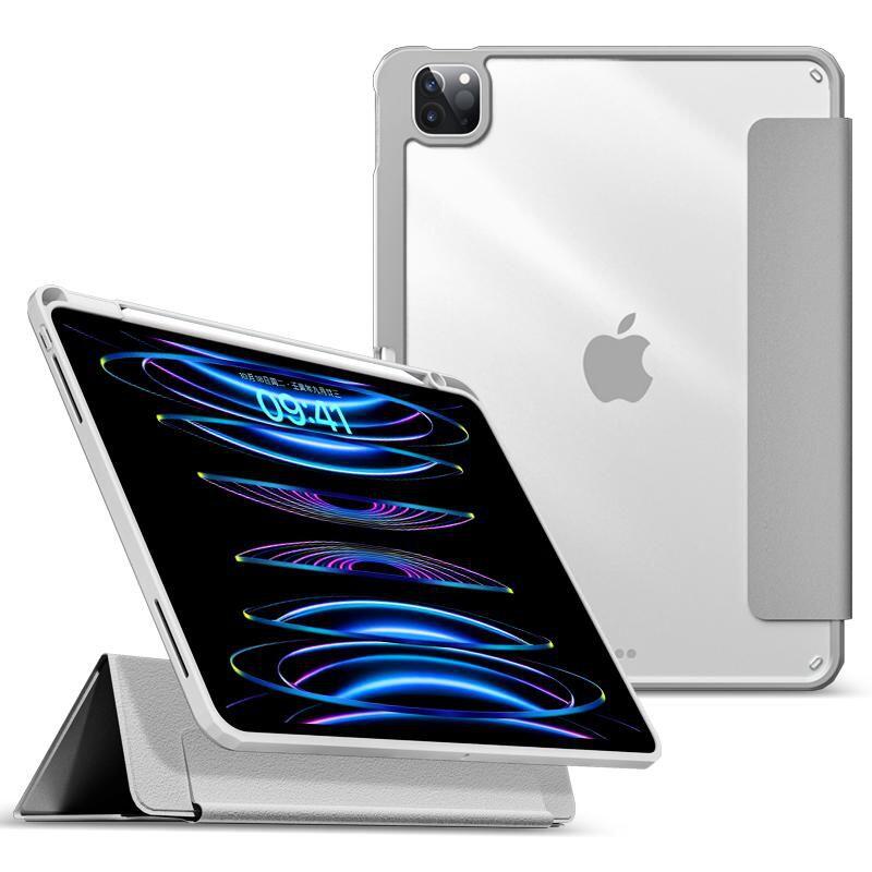 eSTUFF Boston Flip-Hülle für das Apple iPad Pro der 5. Generation, 12.9' - Grey (Bulk)