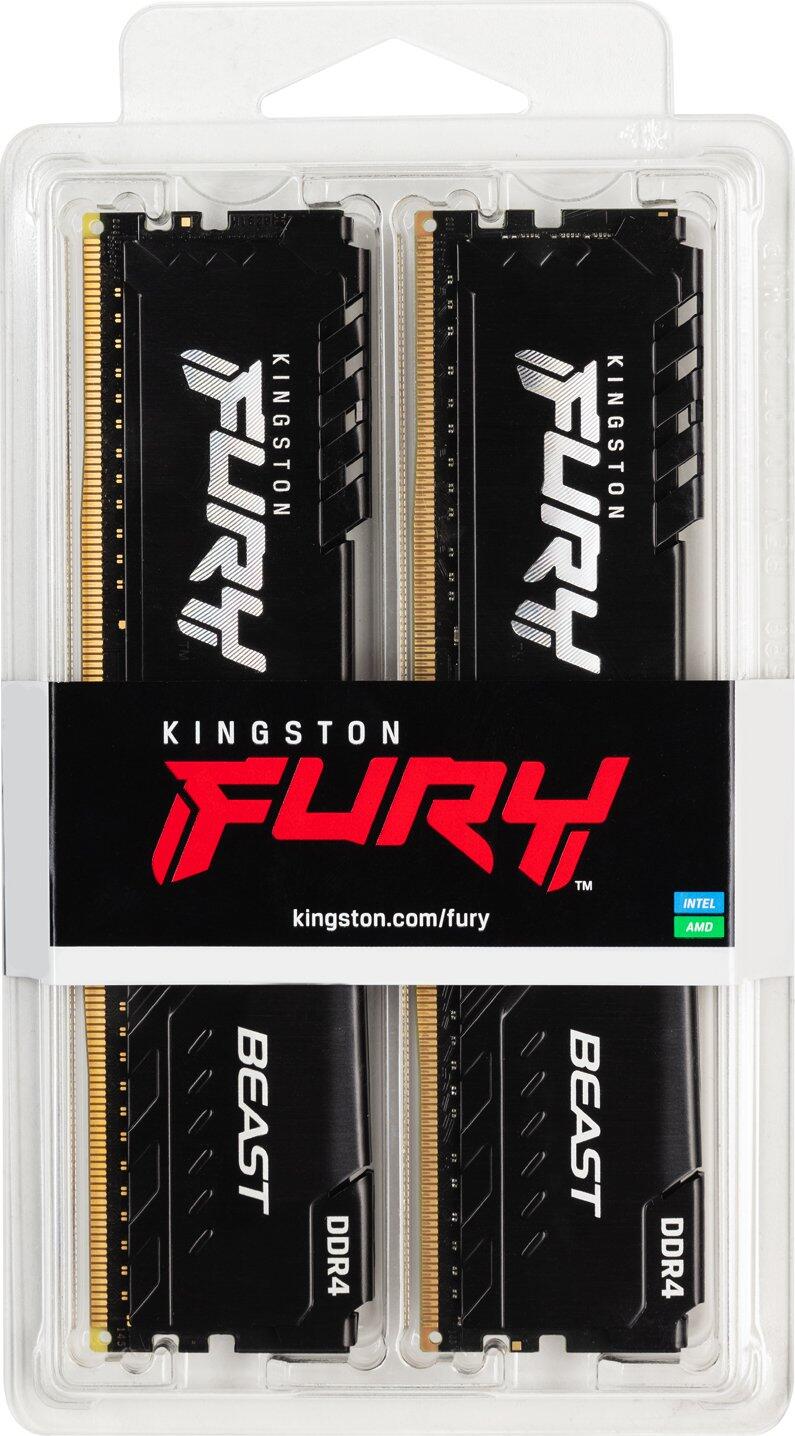 Kingston FURY Beast DIMM 32GB, DDR4-3600, CL18-22-22