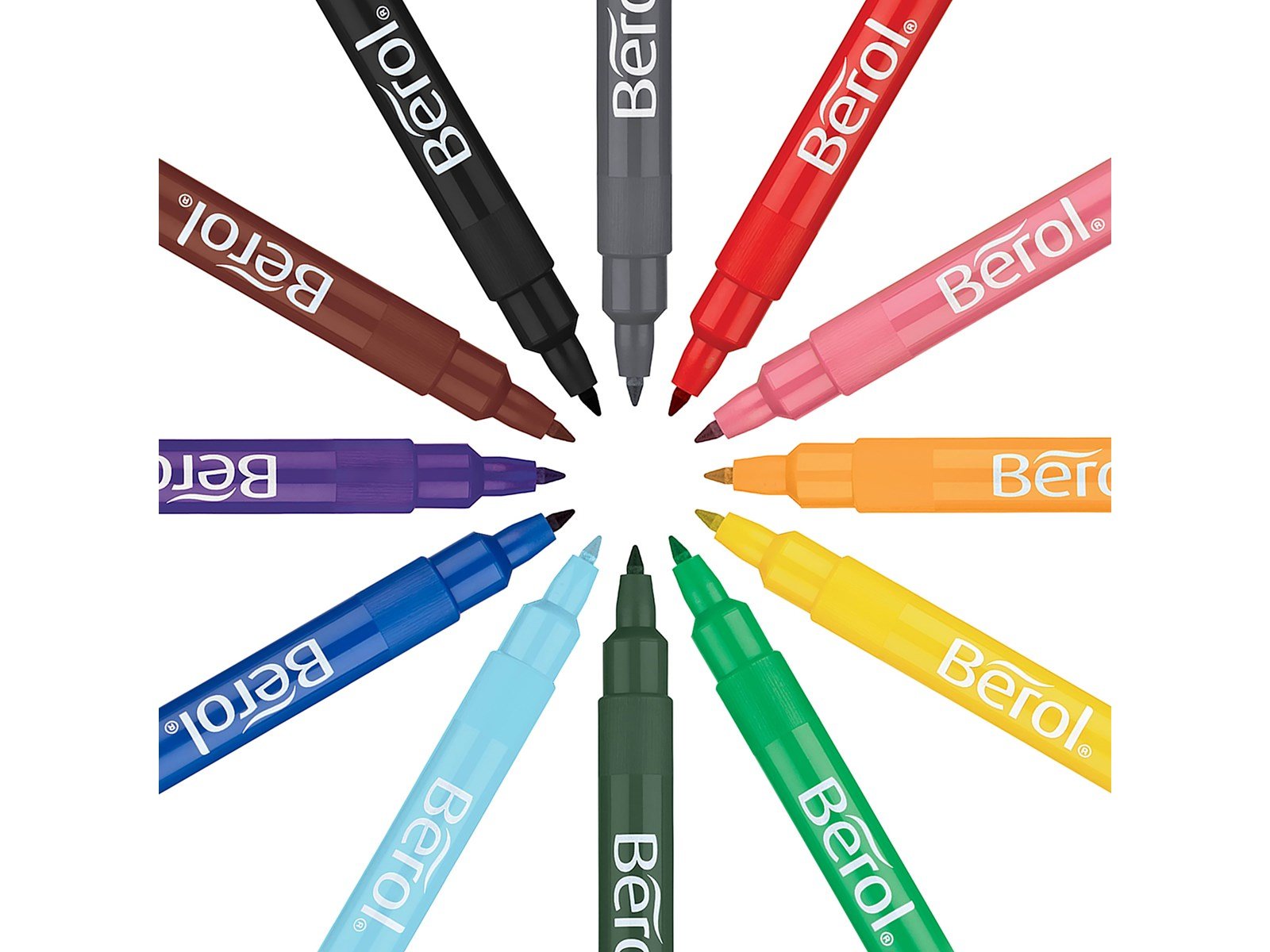 Berol Bunte Feinschreiber, Strichbreite: 0,6mm – farblich sortiert, 42 Stifte