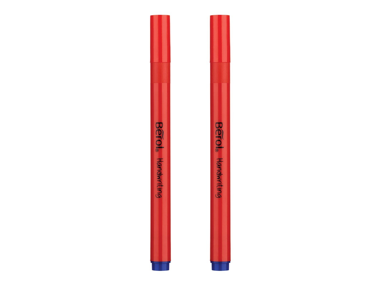 Berol Schreibstifte, 0,7mm, runde Form, bunte Schaftfarben, 2er Pack, Blau