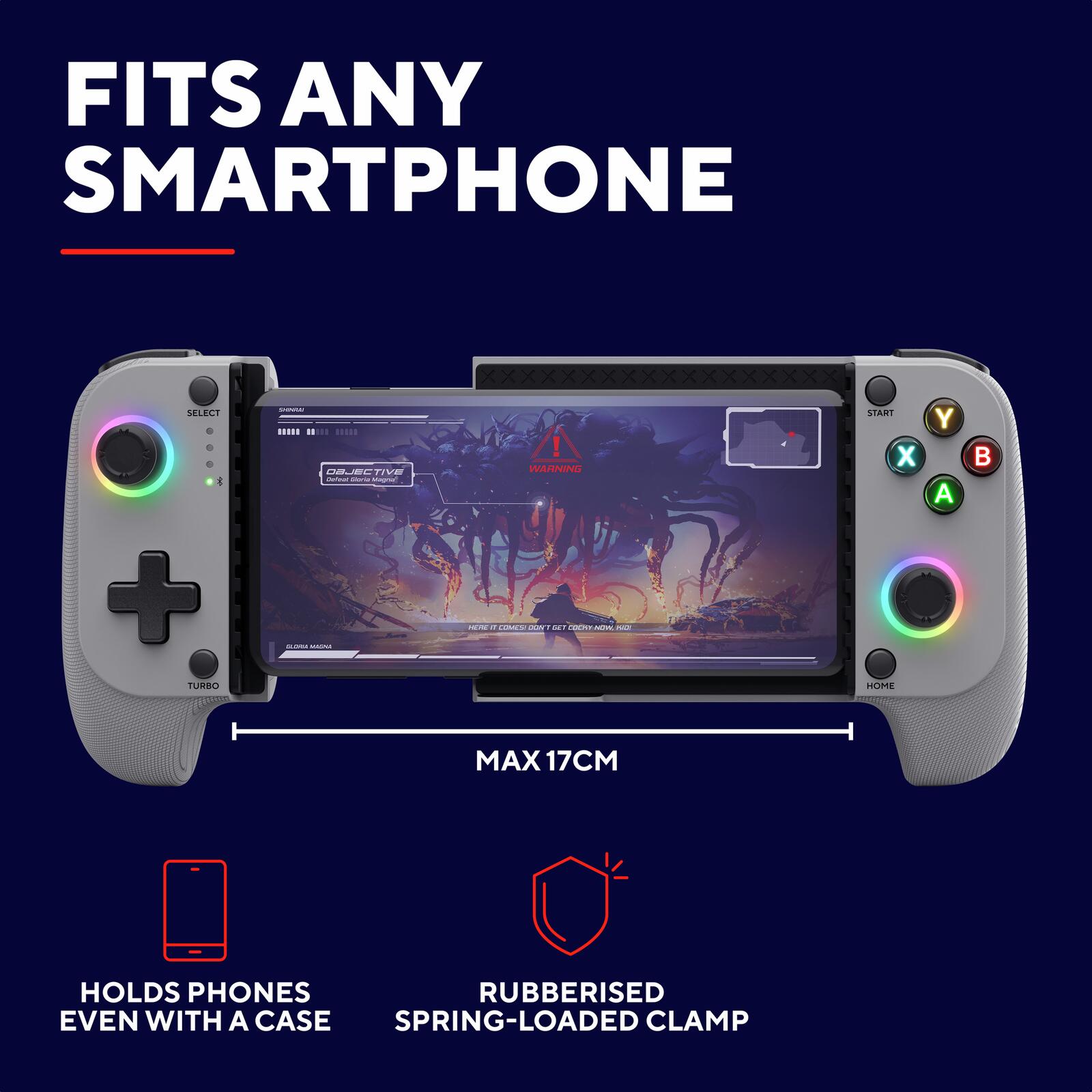 Trust Gaming GXT 735G Mylox Kabelloser mobiler Gaming-Controller - Grau