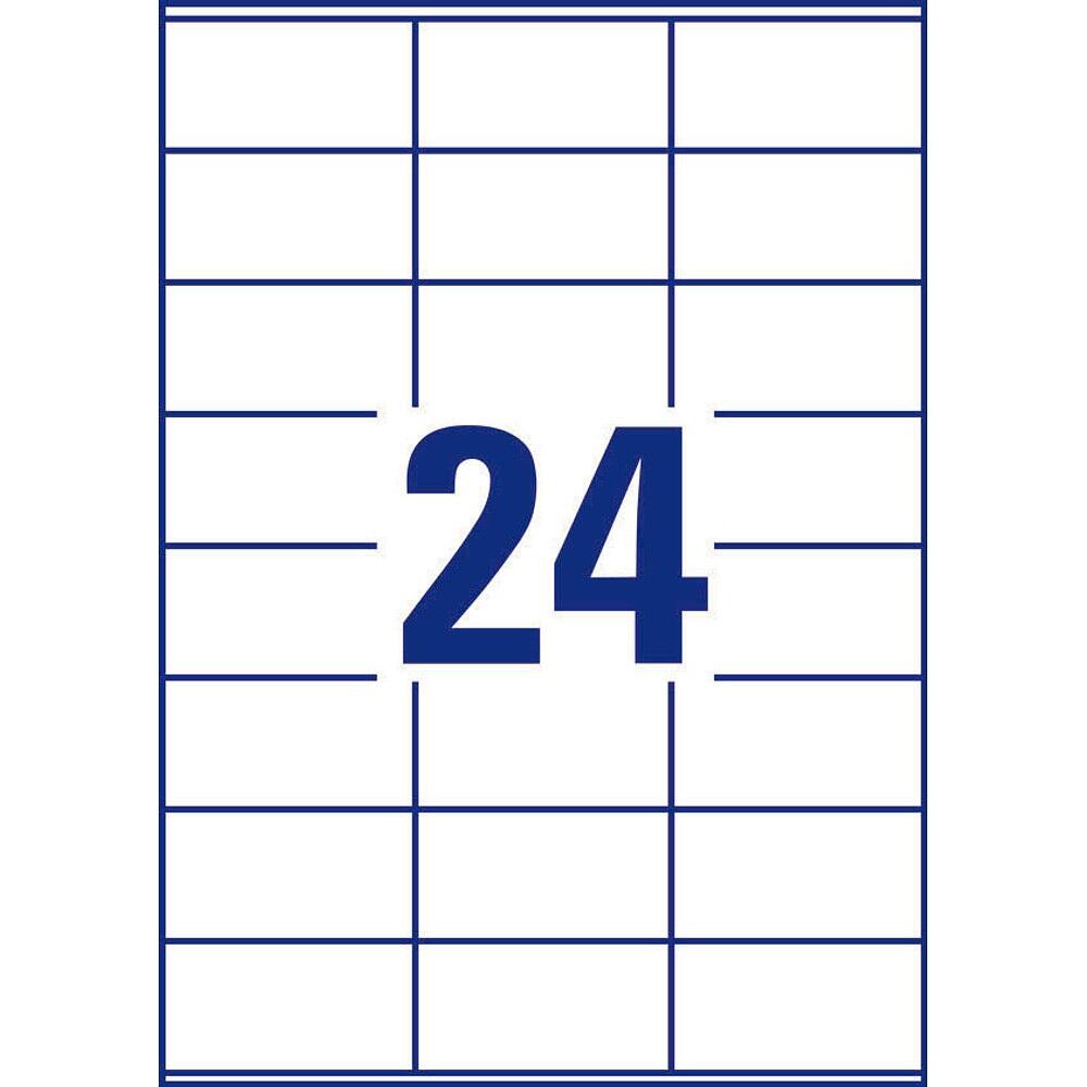 AVERY Zweckform Etiketten 70,0 x 36,0 mm weiß - 2.400 Stück