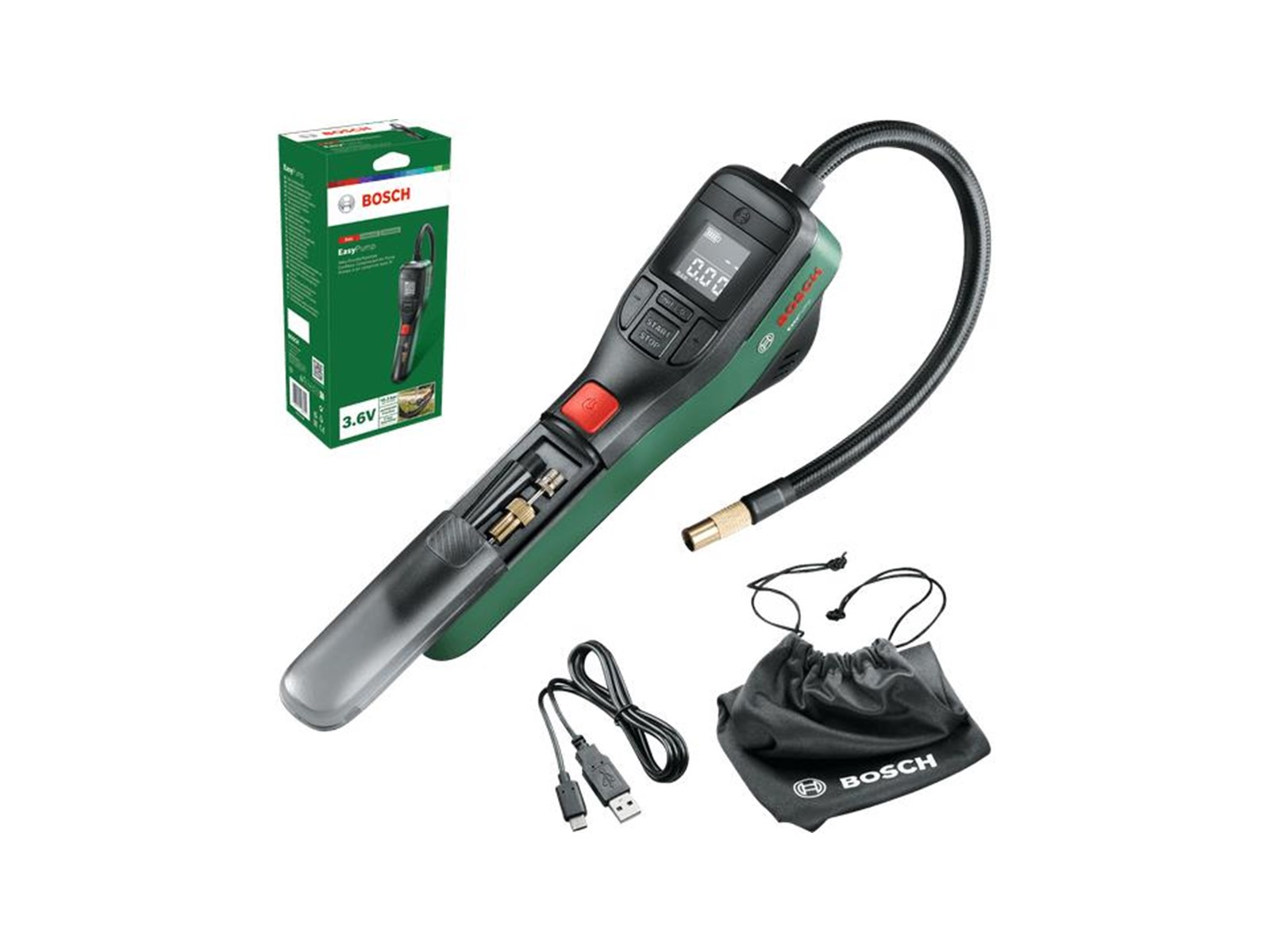 Bosch Easy Pump CORDLESS COMPRESSED AIR PUMP 3.6V