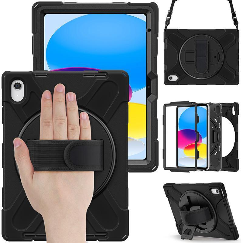 eSTUFF Austin Defender Case für das iPad der 10. Gen 2022 & 11. Gen 2025 (10.9') - Black (Bulk)