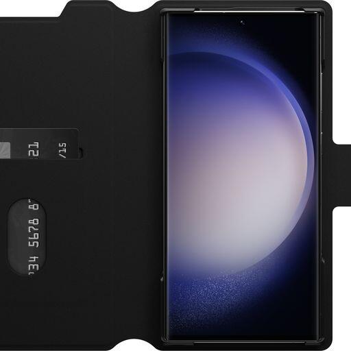 OtterBox Strada Via Schutzhülle für Samsung Galaxy S23 Ultra (Schwarz)