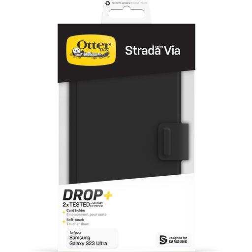 OtterBox Strada Via Schutzhülle für Samsung Galaxy S23 Ultra (Schwarz)
