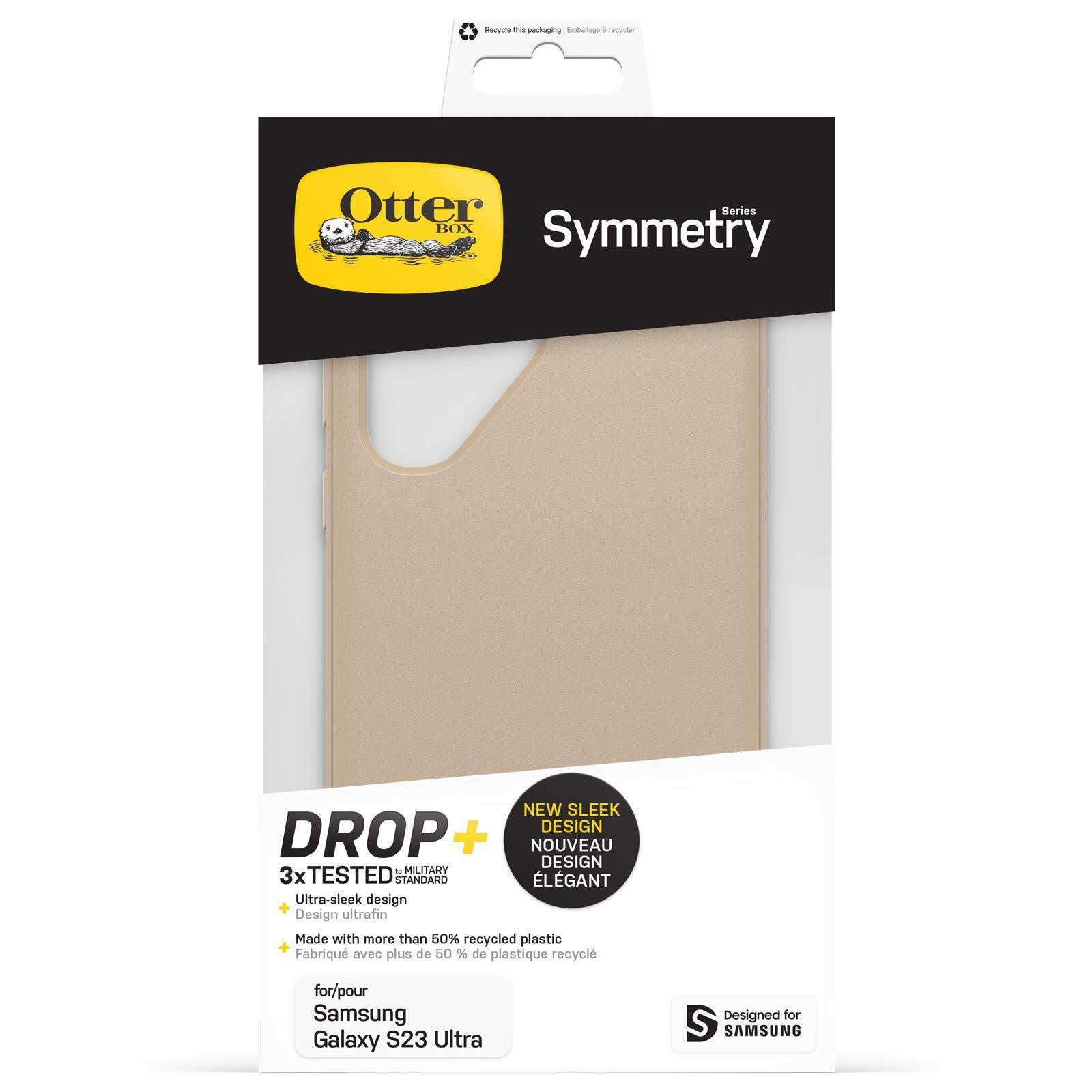 OtterBox Symmetry Series Schutzhülle für Samsung Galaxy S23 Ultra (Beige)