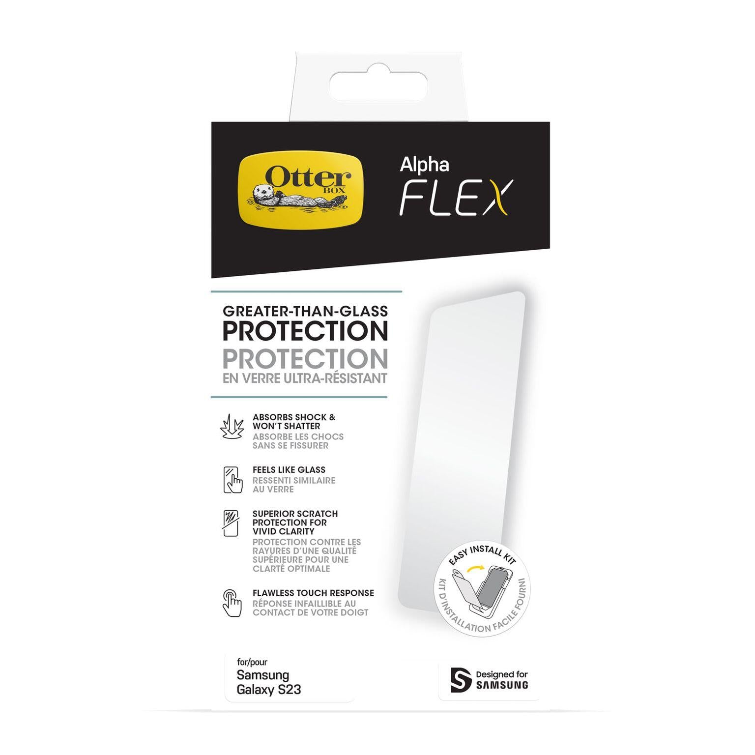 OtterBox Alpha Flex Schutzfolie für Samsung Galaxy S23