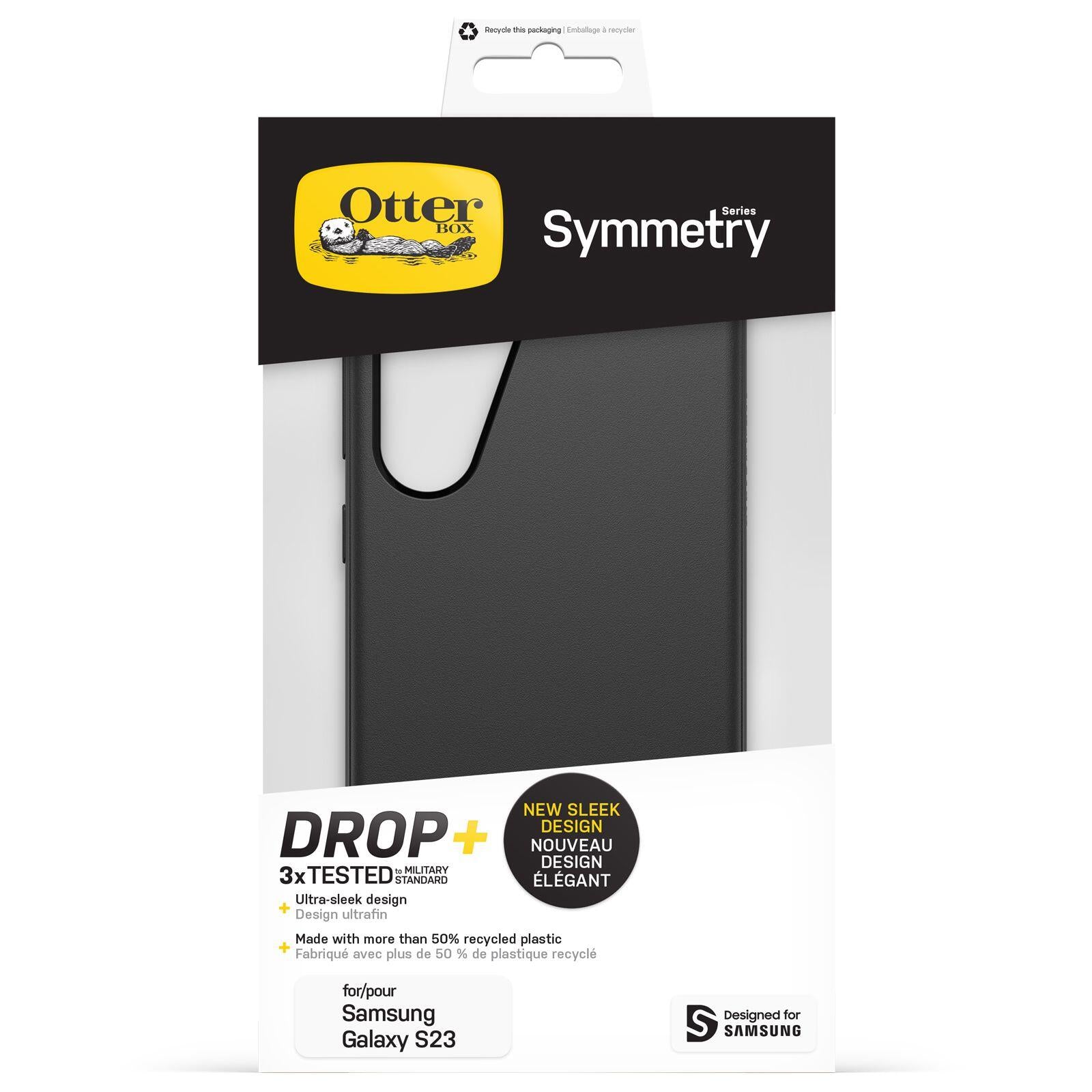 OtterBox Symmetry Series Schutzhülle für Samsung Galaxy S23 (Schwarz)