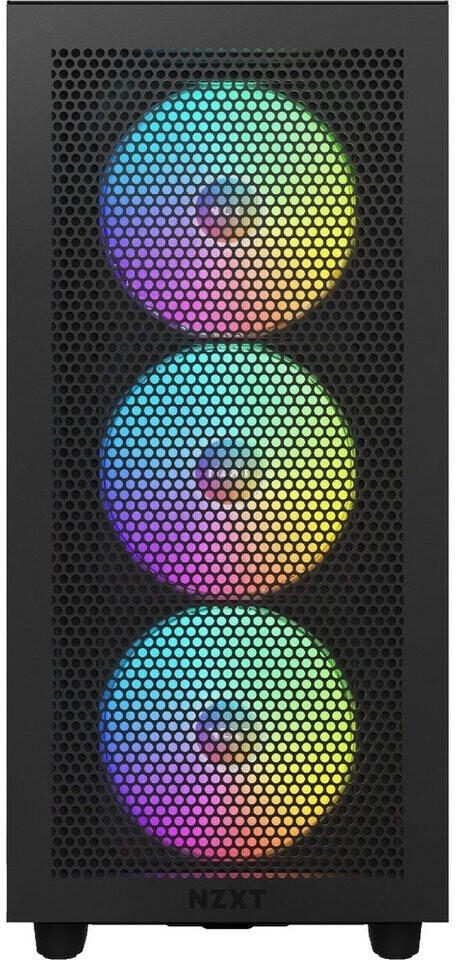 NZXT H7 Flow RGB Midi-Tower-Gehäuse, Schwarz