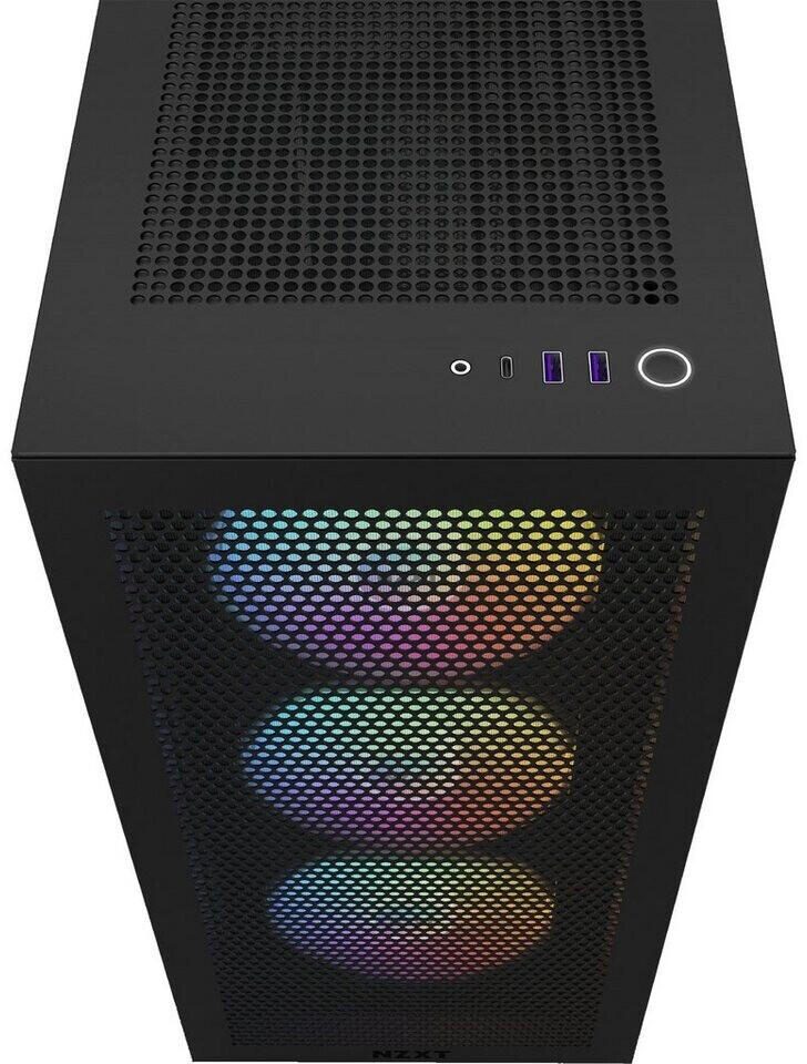 NZXT H7 Flow RGB Midi-Tower-Gehäuse, Schwarz