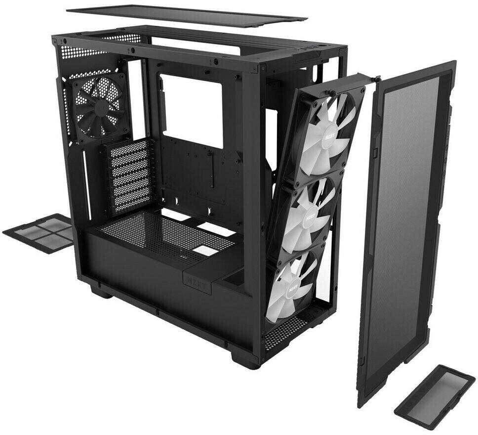 NZXT H7 Flow RGB Midi-Tower-Gehäuse, Schwarz