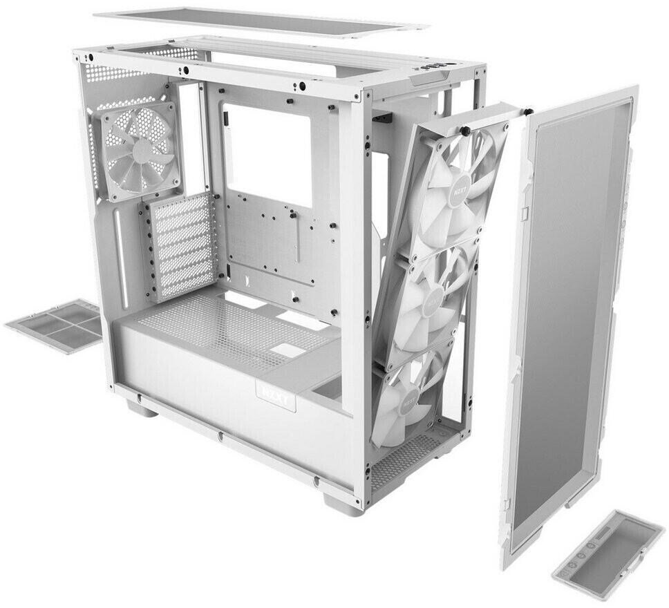 NZXT H7 Flow RGB Midi-Tower-Gehäuse, Weiß