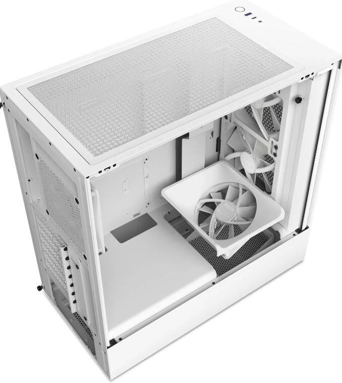 NZXT H5 Flow RGB Midi-Tower-Gehäuse Weiß