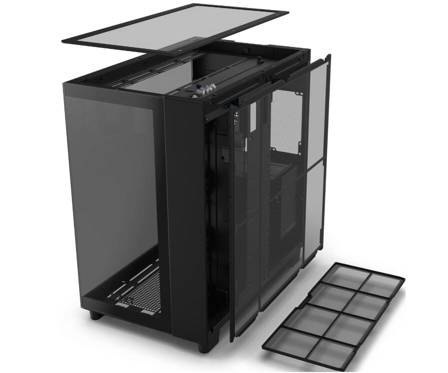 NZXT H9 Flow Midi-Tower-Gehäuse Schwarz