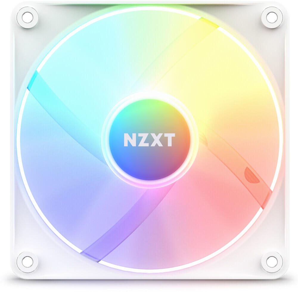 NZXT F120 RGB Core - Gehäuselüfter, Weiß (120mm, 8x LED)
