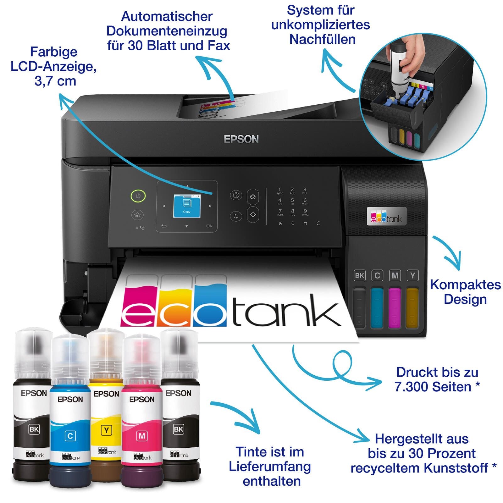 Epson EcoTank ET-4810 A4-Tintentank-Multifunktionsdrucker