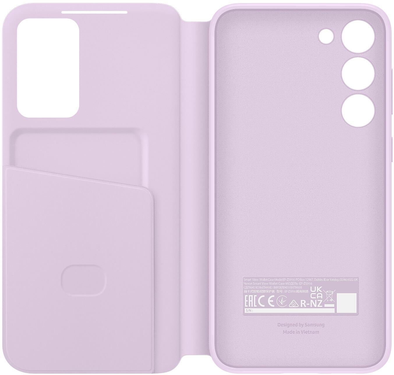 Samsung Smart View Wallet Case für Galaxy S23+ (Lavendel)