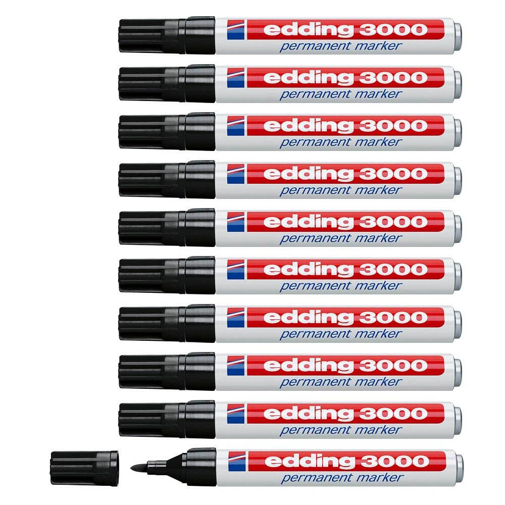 edding 3000 Permanentmarker 10 Stück