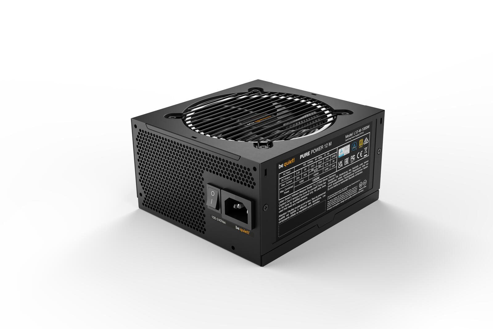 be quiet Netzteil Pure Power 12 M 1000W Modular 80 Plus Gold