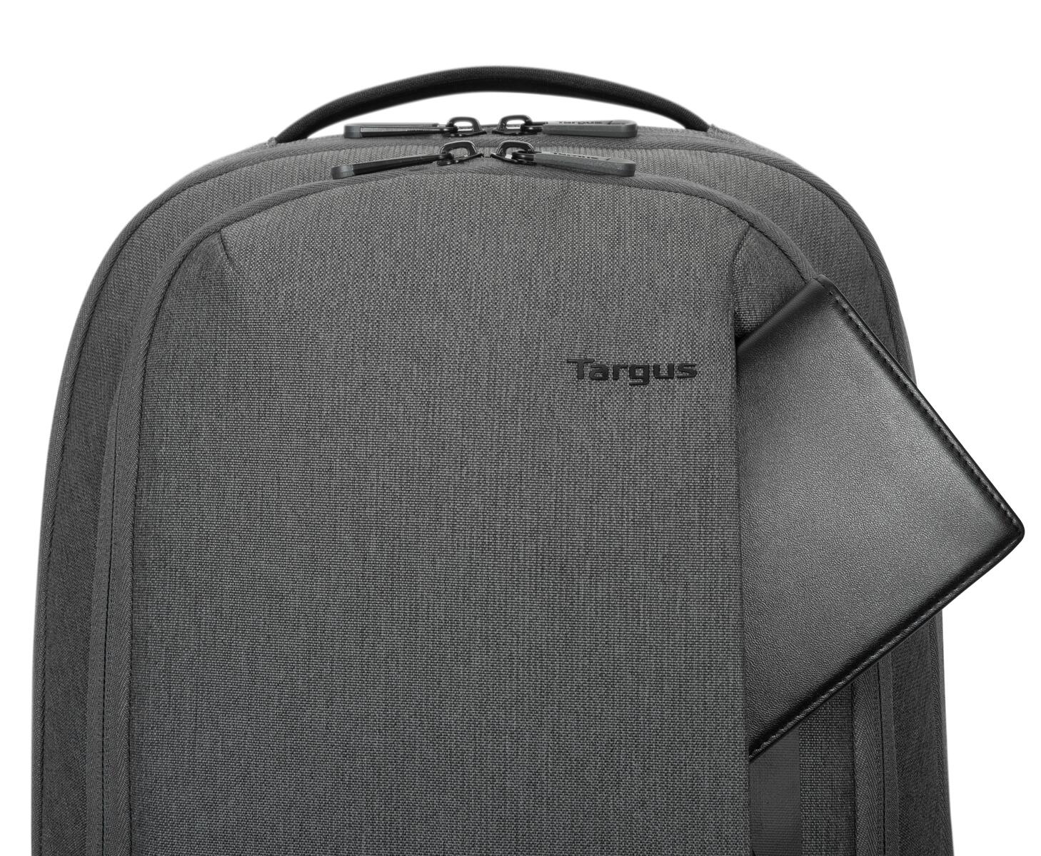 Targus Cypress Hero Notebook-Rucksack mit FindMy Locator und EcoSmart 15.6' (Grau/ Schwarz)