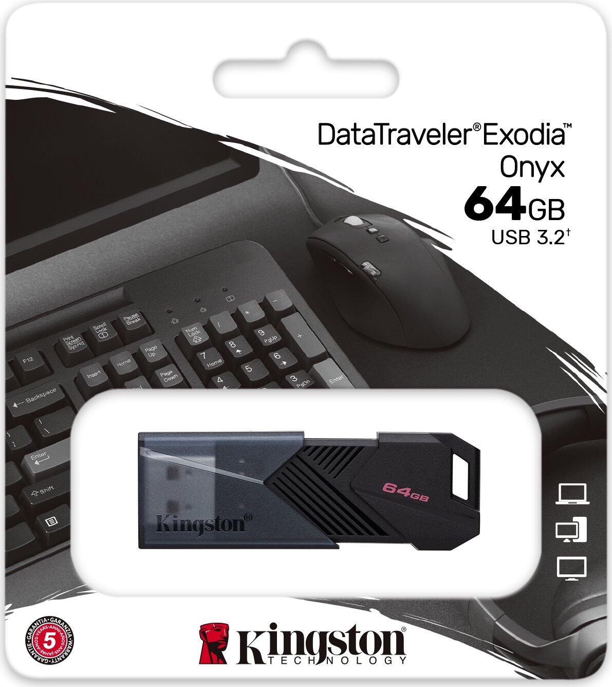 Kingston DataTraveler® Exodia™ Onyx - 64GB