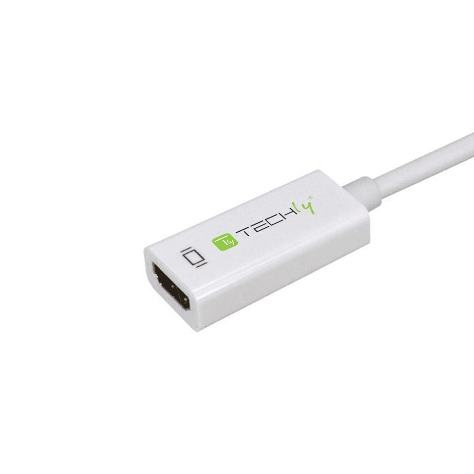 Techly Adapter - DisplayPort 1.2 Stecker auf HDMI 15cm