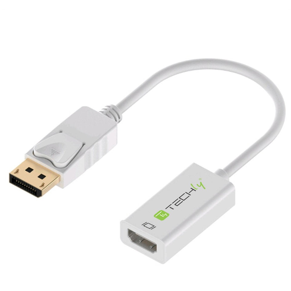 Techly Adapter - DisplayPort 1.2 Stecker auf HDMI 15cm