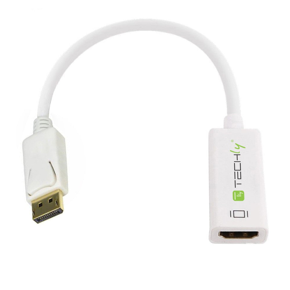 Techly Adapter - DisplayPort 1.2 Stecker auf HDMI 15cm