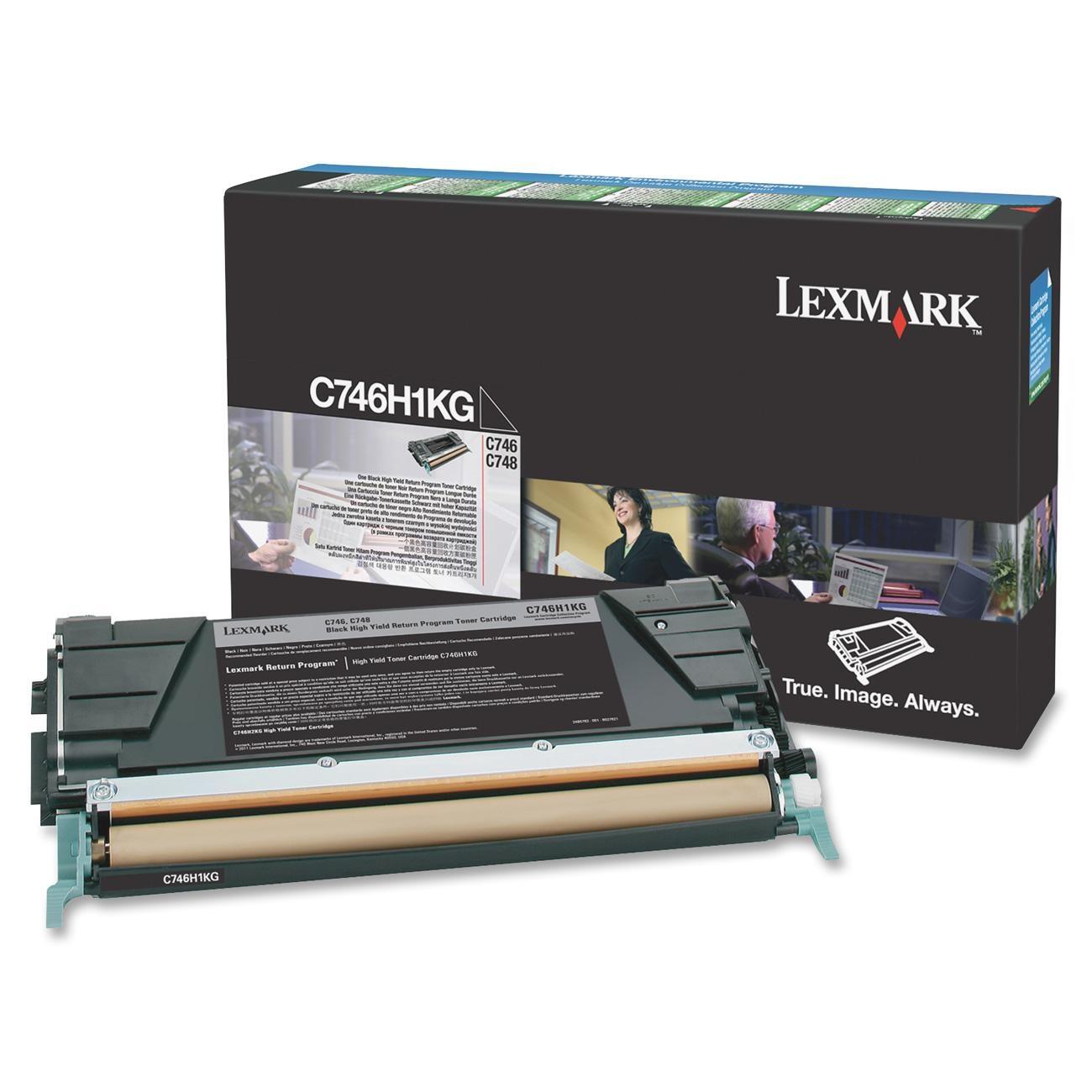 Lexmark Original Toner schwarz 12.000 Seiten (C746H1KG) für C746n/dn/dtn, C748e/de/dte
