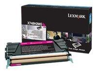 Lexmark Original Toner Standard Variante - X748 magenta 10000 Seiten (X748H2MG)