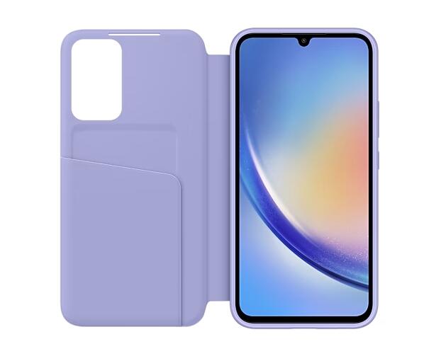 Samsung Smart View Wallet Case für das Samsung Galaxy A34 5G (Blueberry)