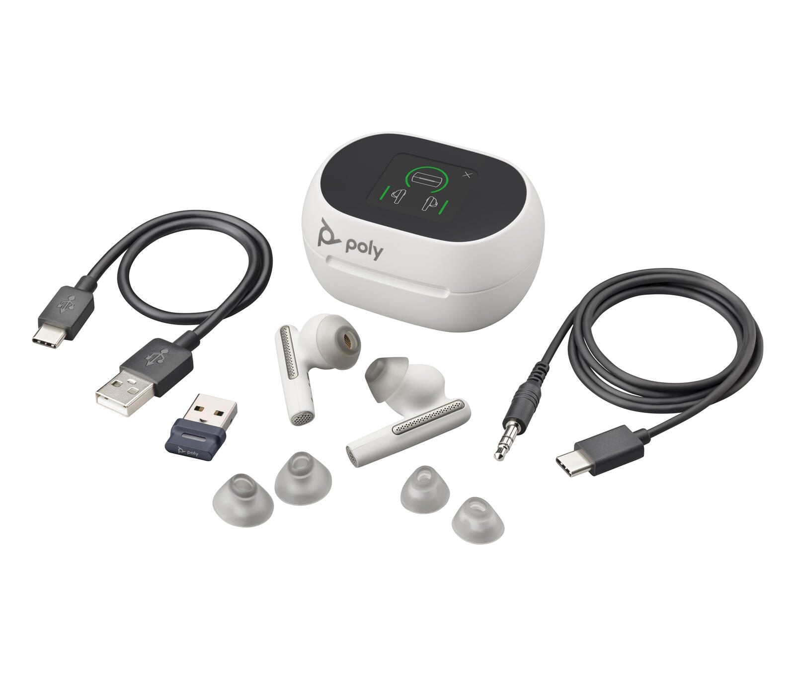 Poly Voyager Free 60+ UC Headset In-Ear weiß