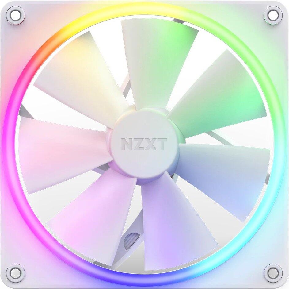 NZXT F140 RGB DUO - Gehäuselüfter, Weiß (140mm, 20x LED)