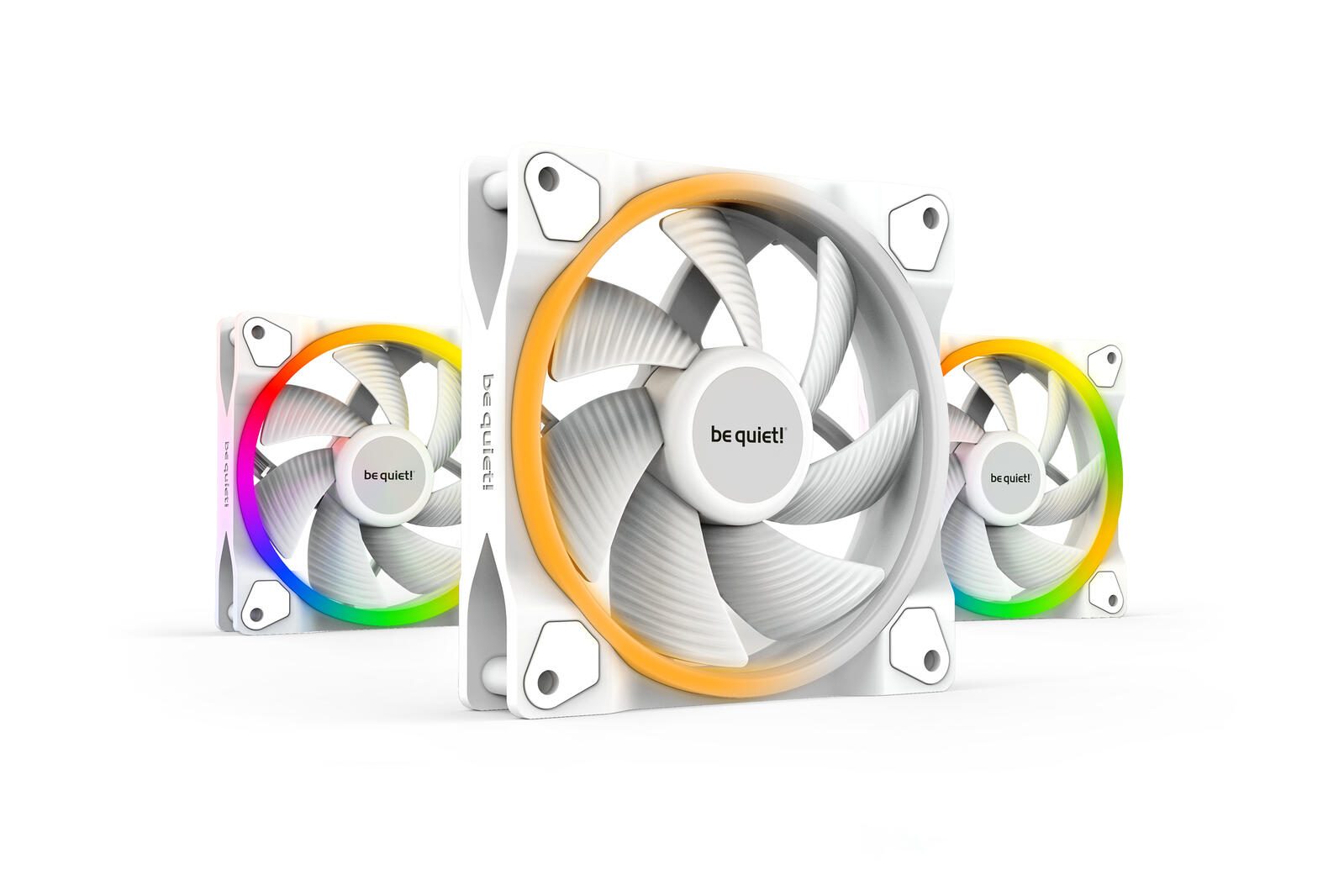 be quiet Lüfter Light Wings White Triple Pack 120mm PWM weiß