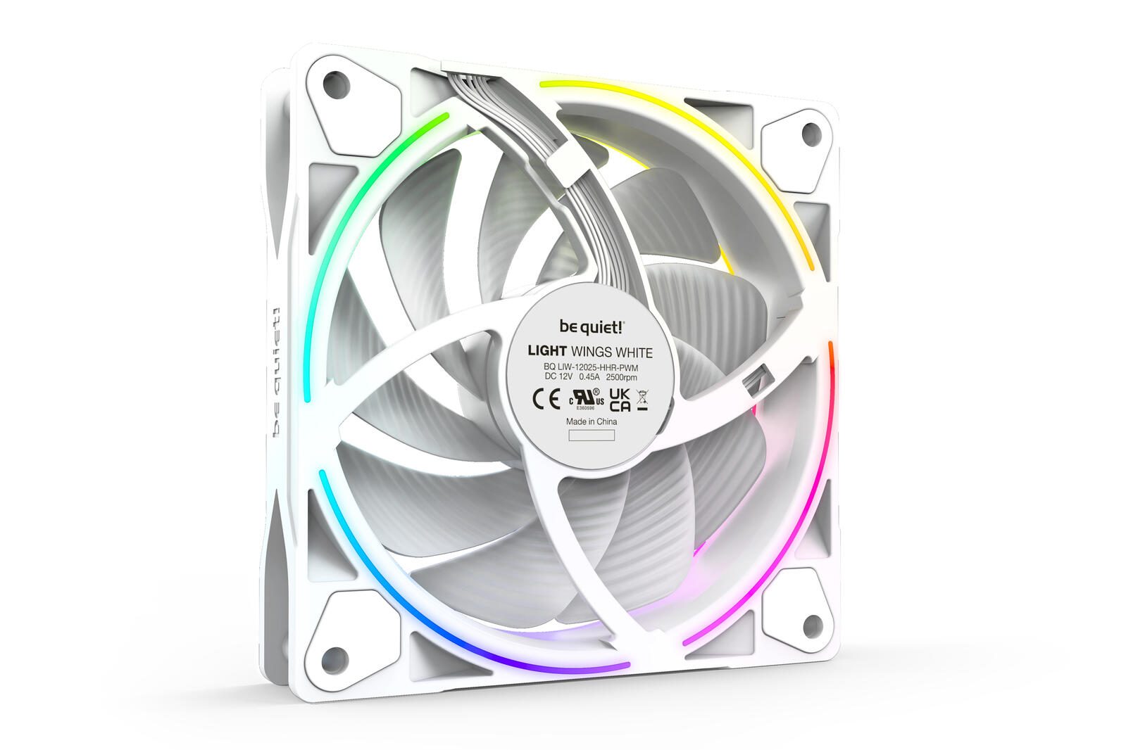 be quiet Lüfter Light Wings White Triple Pack 120mm PWM High-Speed weiß