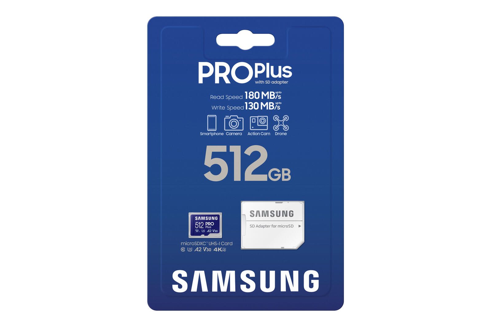 Samsung PRO Plus microSD-Speicherkarte (2023) - 512 GB