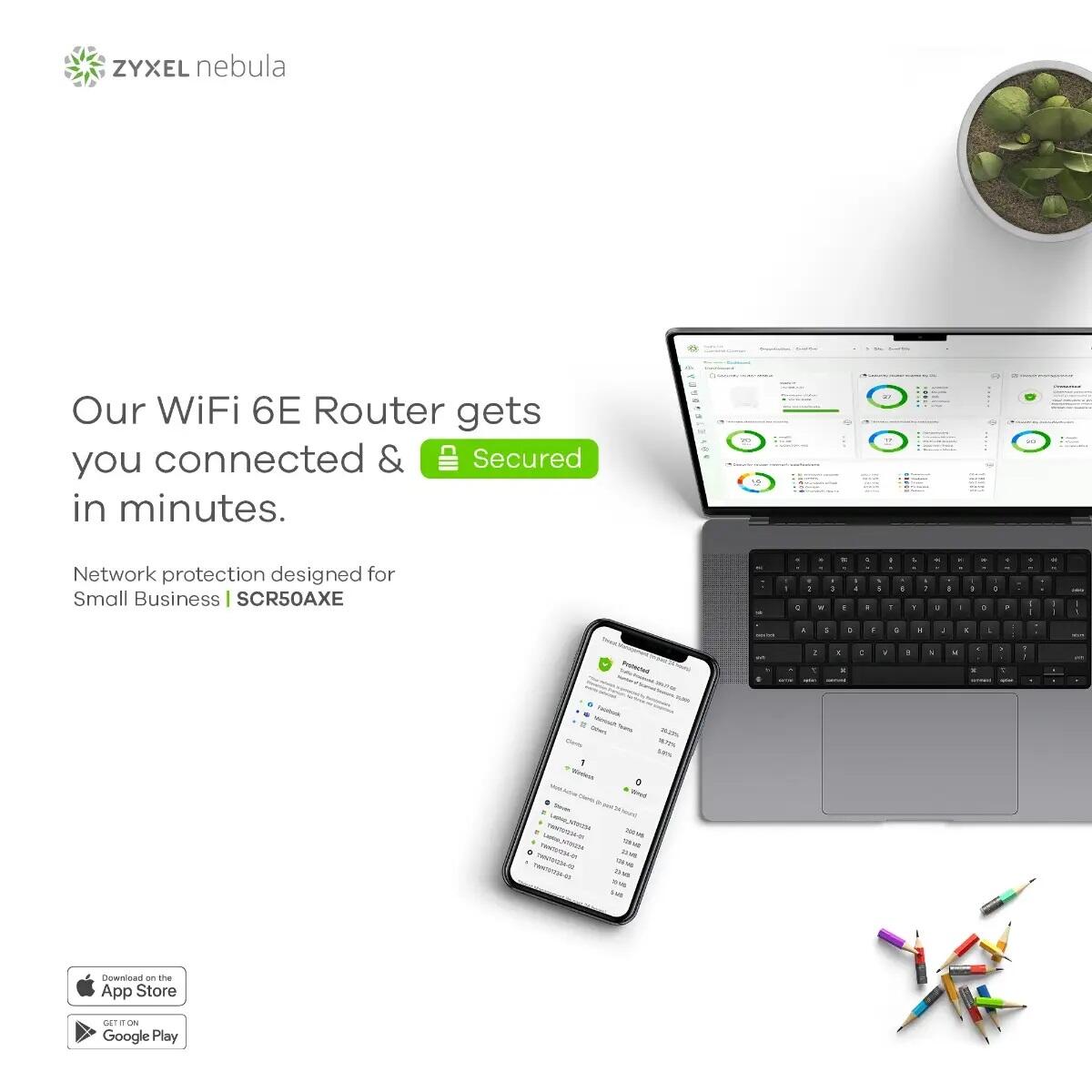 Zyxel Router WiFi6E AXE5400