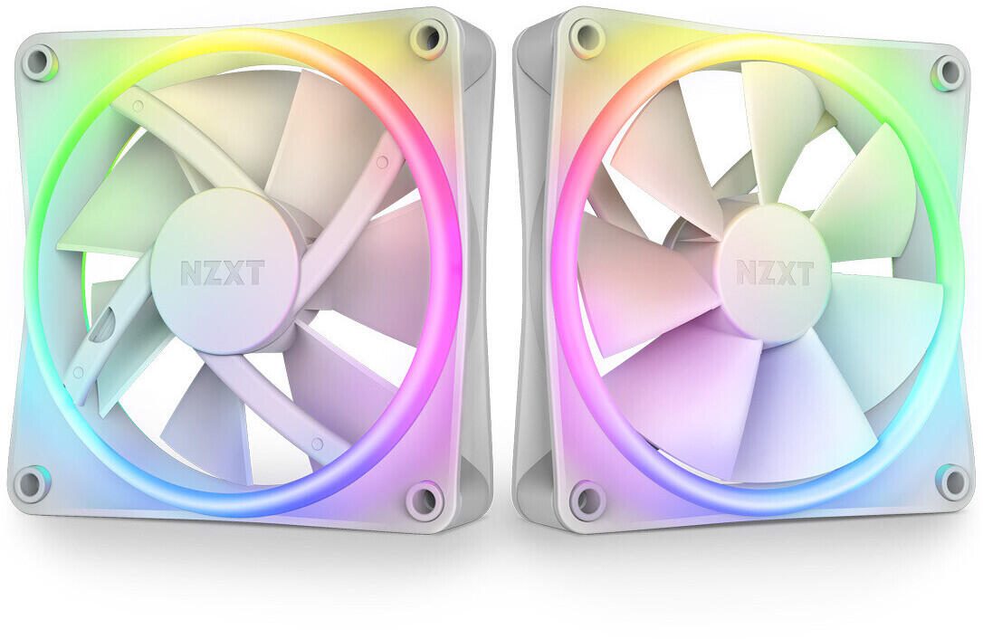 NZXT F140 RGB DUO Twin Pack - Gehäuselüfter, Weiß