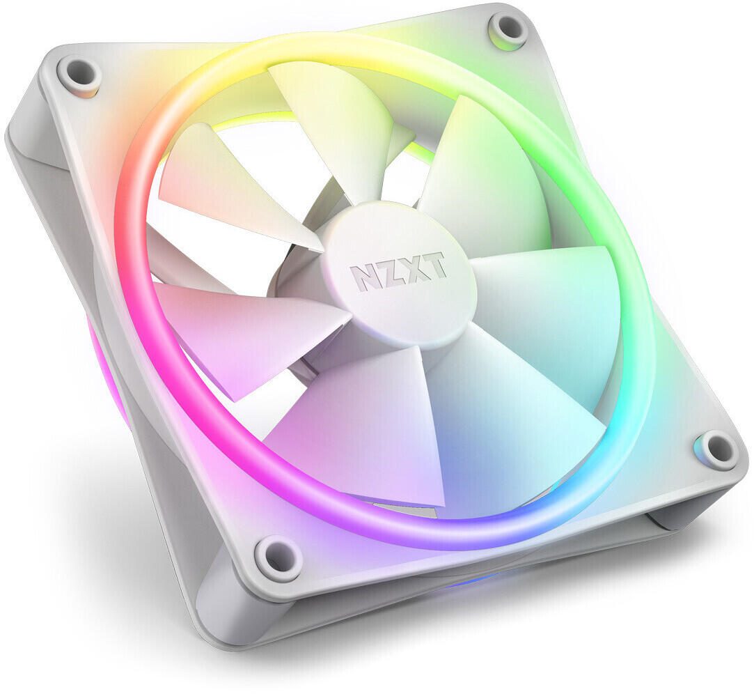 NZXT F140 RGB DUO Twin Pack - Gehäuselüfter, Weiß
