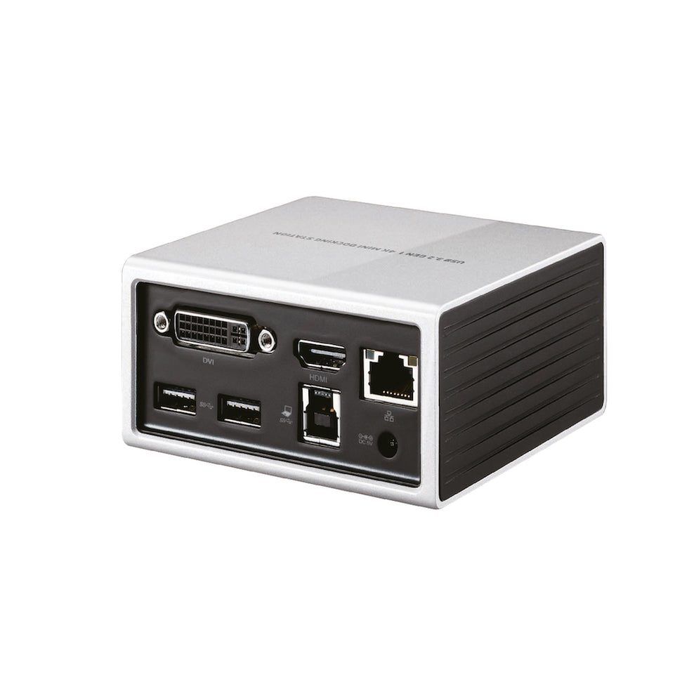 Club3D 4K Mini-Dockingst USB3 ->4xUSB3/HDMI/DVI/LAN silber retai