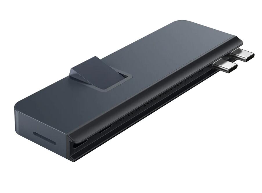 Hyper® HyperDrive Dual USB-C® TB compatible 7-in-2 Hub w univ. USB-C® ext adaptor - MN Blue - für alle MacBooks