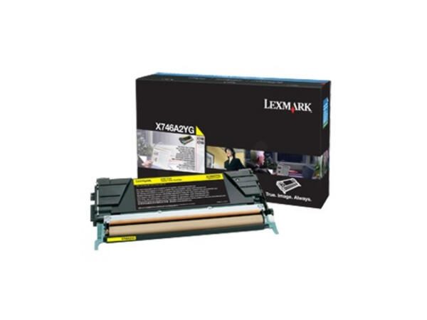 Lexmark Original Toner gelb 7.000 Seiten (X746A3YG) für X746de, 748de/dte