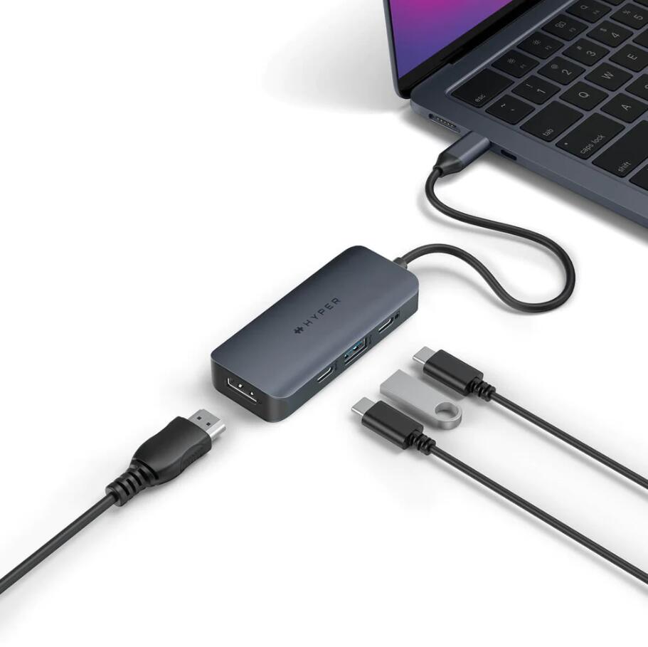 Hyper® HyperDrive EcoSmart™ Gen.2 Universal USB-C® 4-in-1 Hub w 100 W PD Power Pass-thru