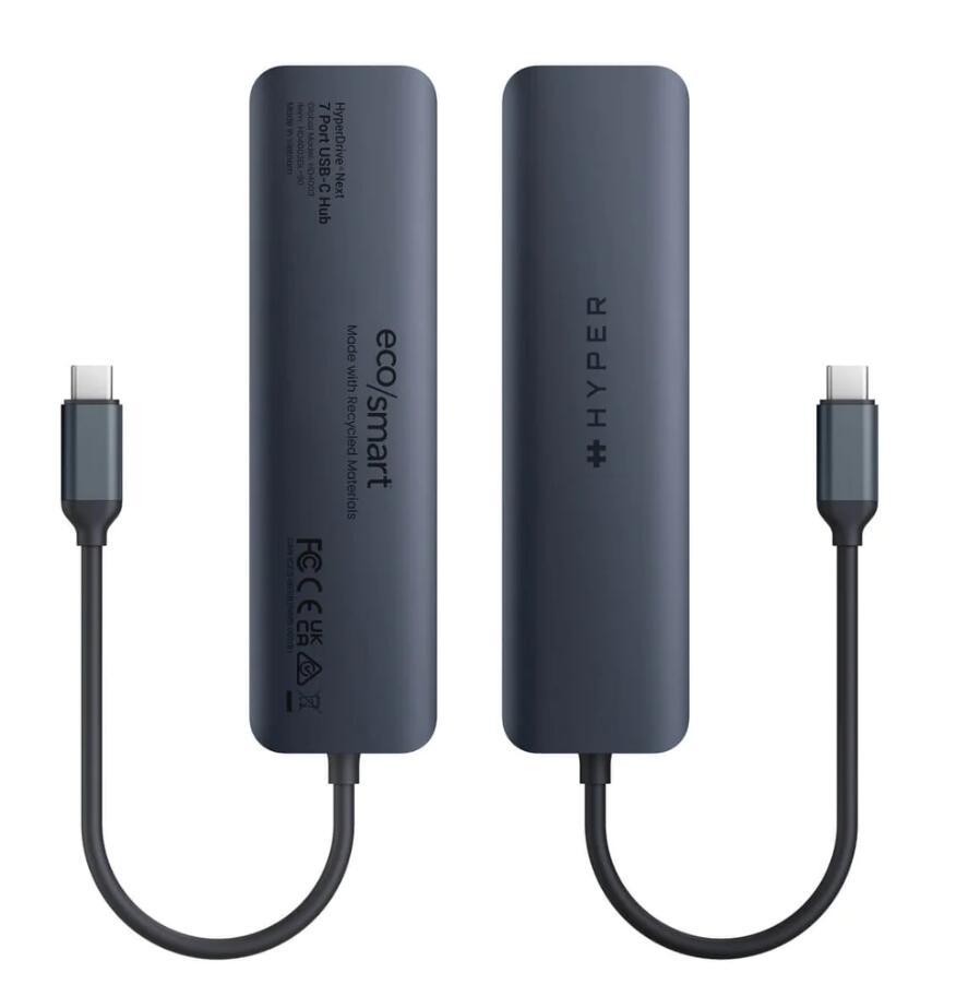 Hyper® HyperDrive EcoSmart™ Gen.2 Universal USB-C® 7-in-1 Hub w 100 W PD Power Pass-thru