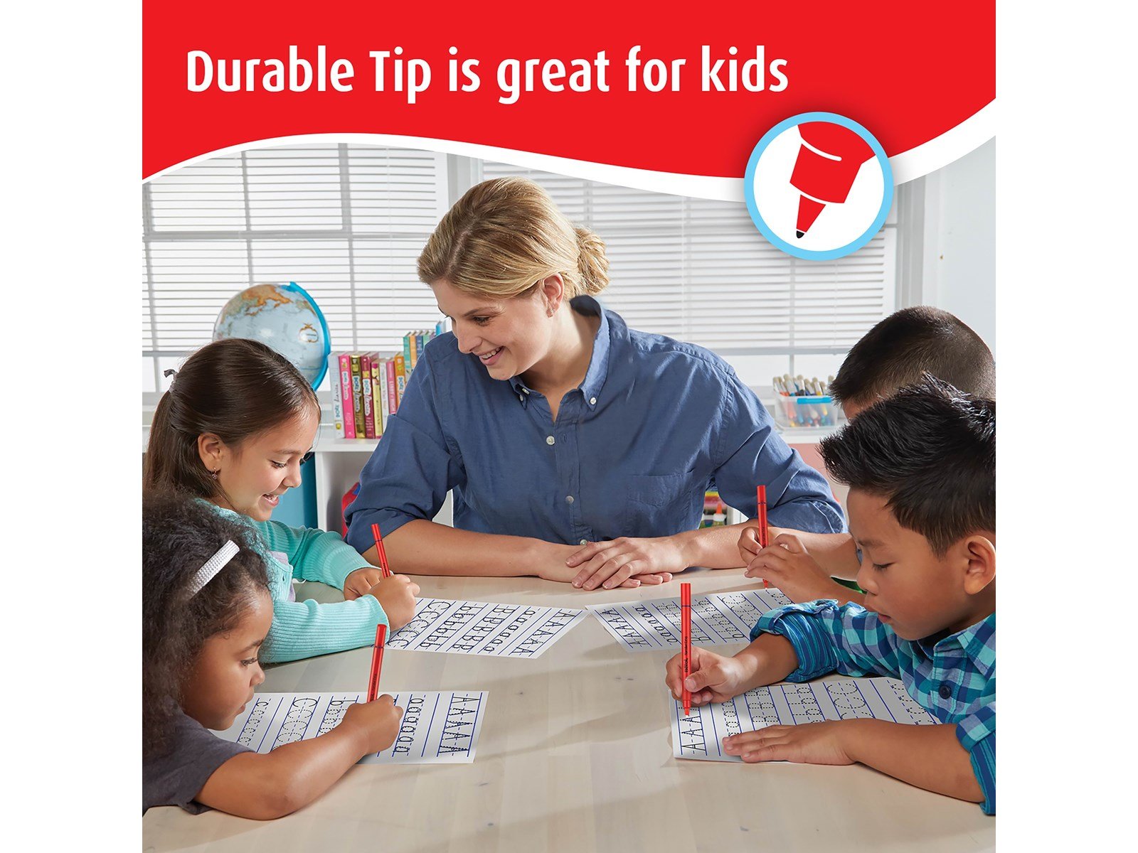 Berol Schreibstifte, 0,7mm, runde Form, 200er Pack, Schwarz