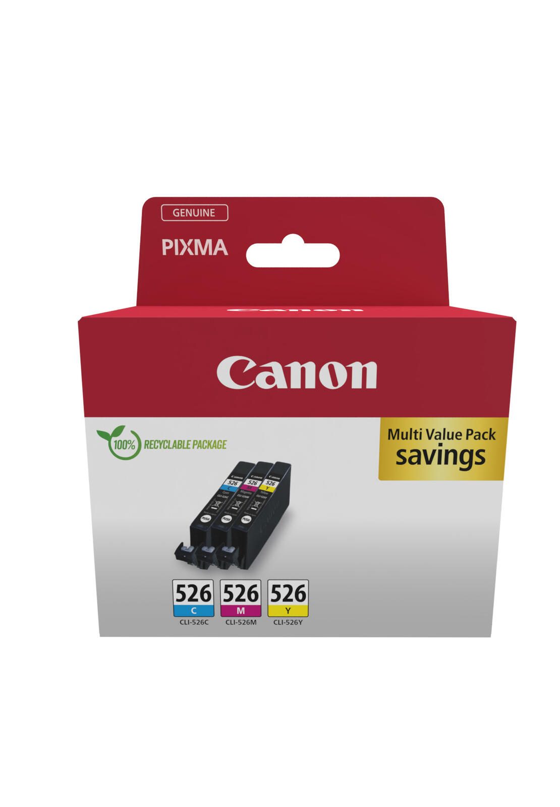Canon Original CLI-526 Druckerpatronen je 1 x cyan, magenta, gelb (4541B018)