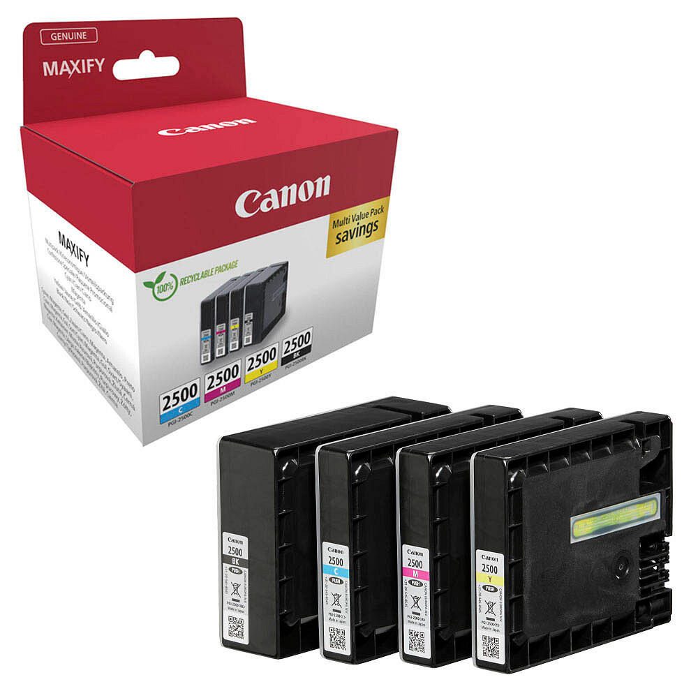Canon Original PGI-2500 Druckerpatronen 4er-Multipack - BK/C/M/Y