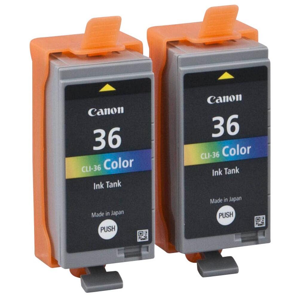 Canon Original CLI-36 color Druckerpatronen 2er-Pack - cyan magenta gelb