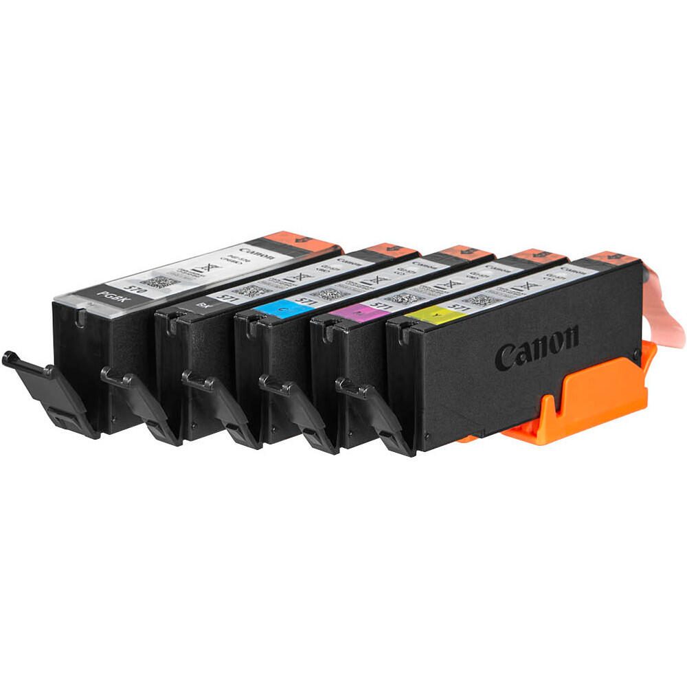 Canon Original PGI-570 + CLI-571 Druckerpatronen - Multipack 1 x schwarz / 1 x farbig (0372C006)